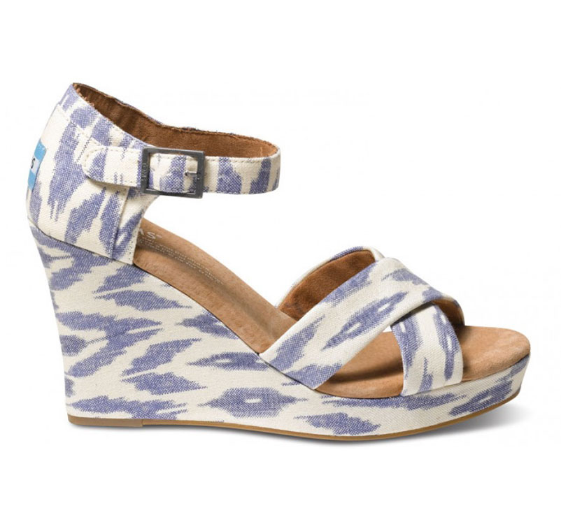 Toms Strappy Wedge