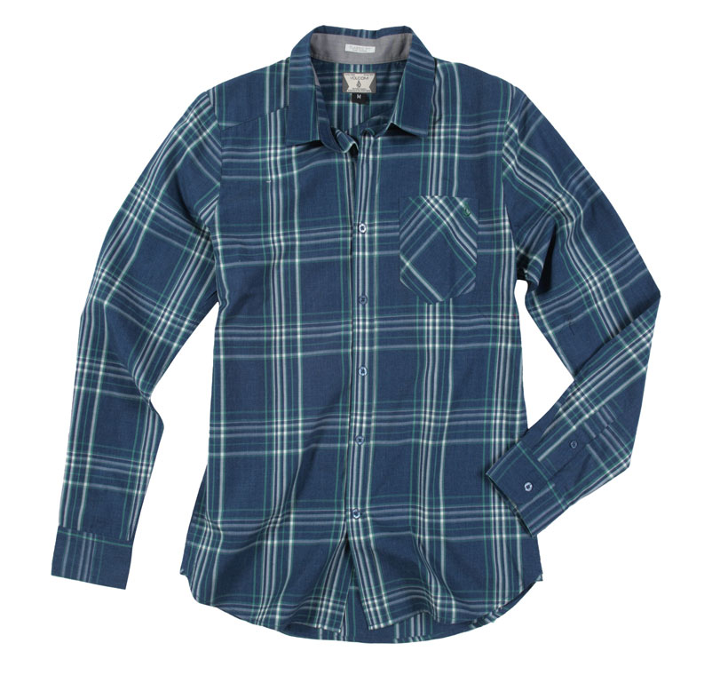 Volcom Why Factor Plaid LS