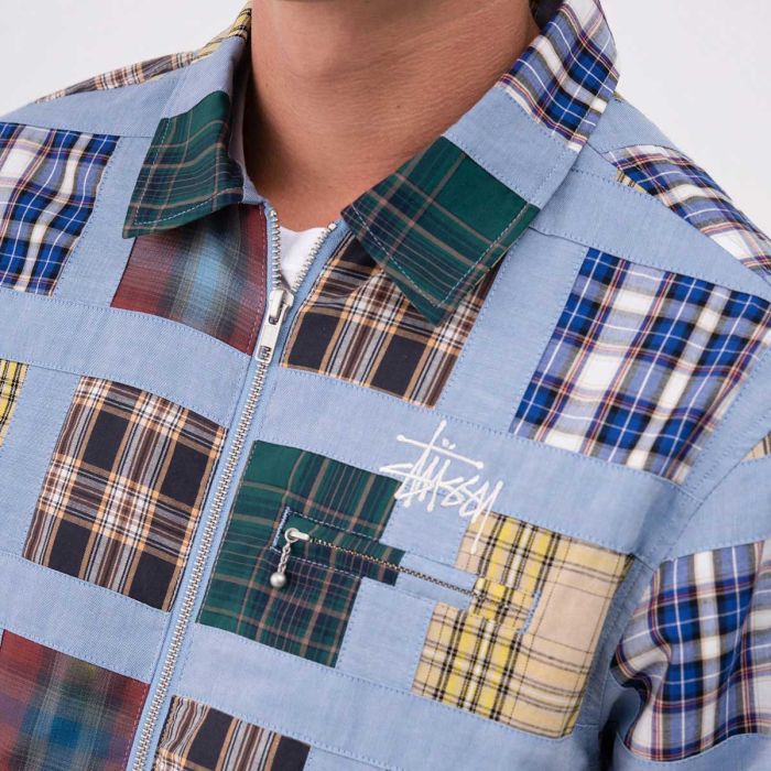 Madras Patchwork Zip Jacket