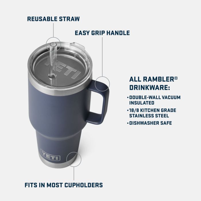 Rambler 35 Oz Straw Mug