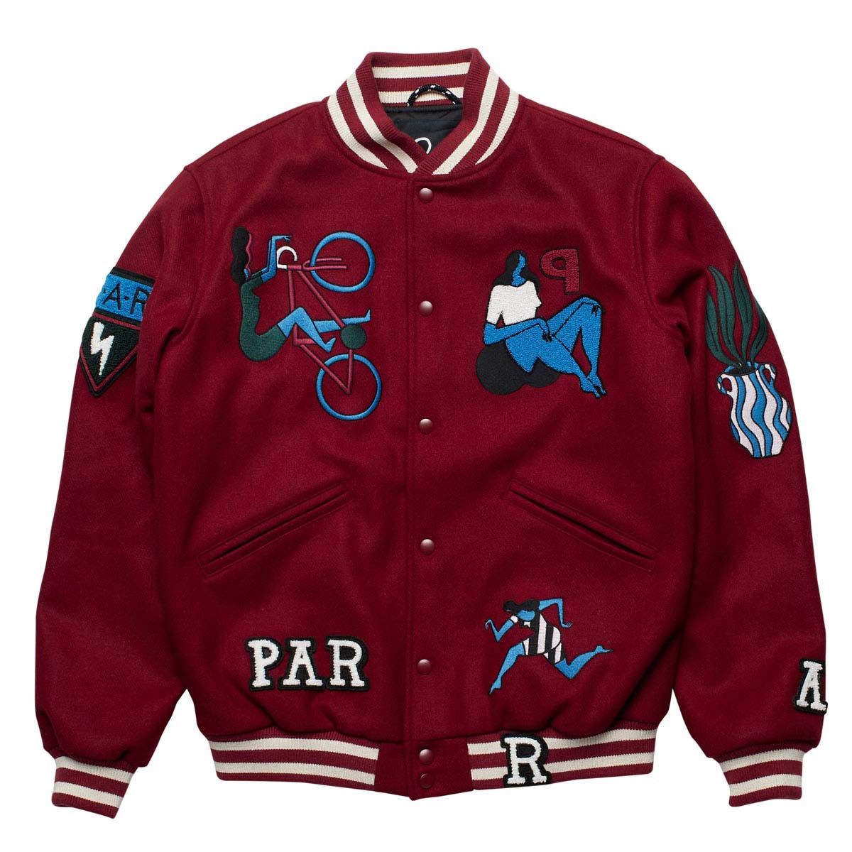 Run Sit & Bike Varsity Jacket