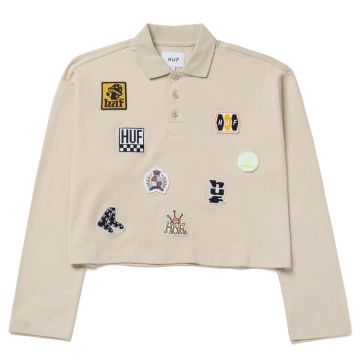 Patches L/S Crop Polo