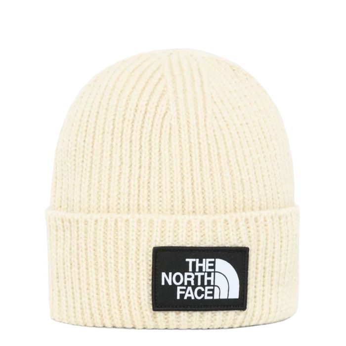 The North Face - Bonnet TNF Logo Box Cuf Blanc