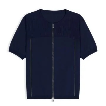Women's Knitted Zip Cardigan