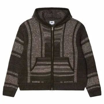 Obey Zip Up Baja Sweater