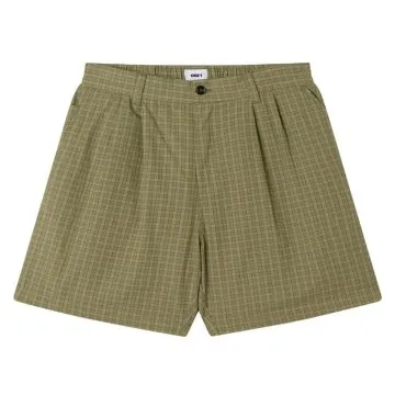 Coen Pleated Plaid Short