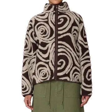 Swirls Jacquard Zip Jkt