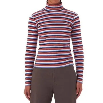 Quince Stripe Turtleneck LS