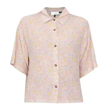 Printed Crinkle Short Sleeve