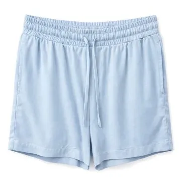 Drawstring Viscose Shorts