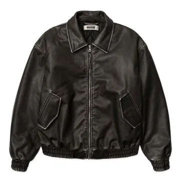 Bue Washed PU Jacket