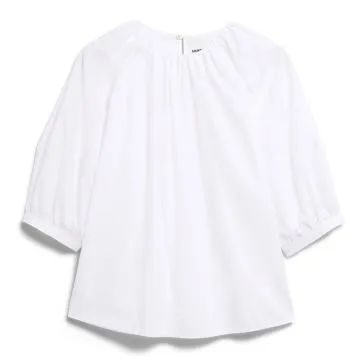 Poplin Balloon Sleeve Blouse