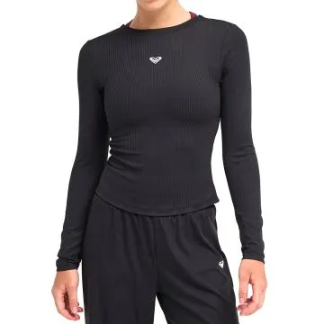Rise & Vibe Rib Crossed Back LS