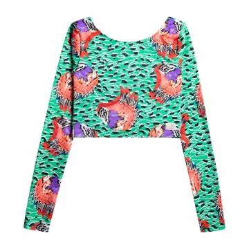 Stella Jean Crop Top LS