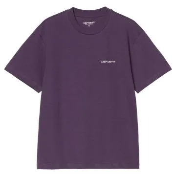 W' S/S Script Embroidery T-S