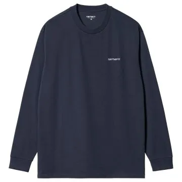 L/S Script Embroidery T-Shirt