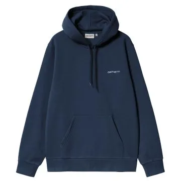 Hooded Script Embroidery Sweat