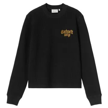 W' L/S Blackletter Waffle T-S