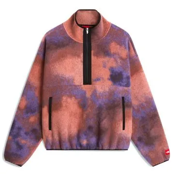 M TNF Red Box Printed 1/2 Zip Fleece