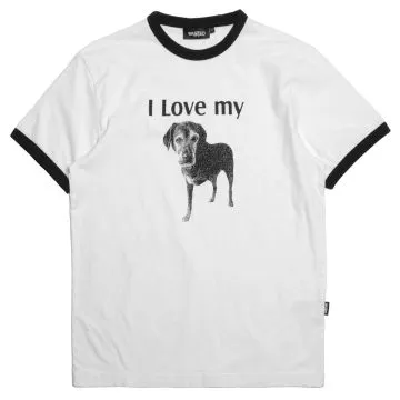 I Love My Dog Ringer Tee