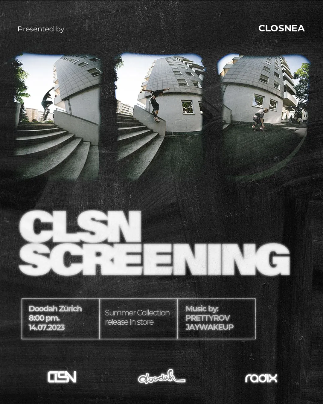 Closnea Screening and Summer Collection Release at doodah Zürich