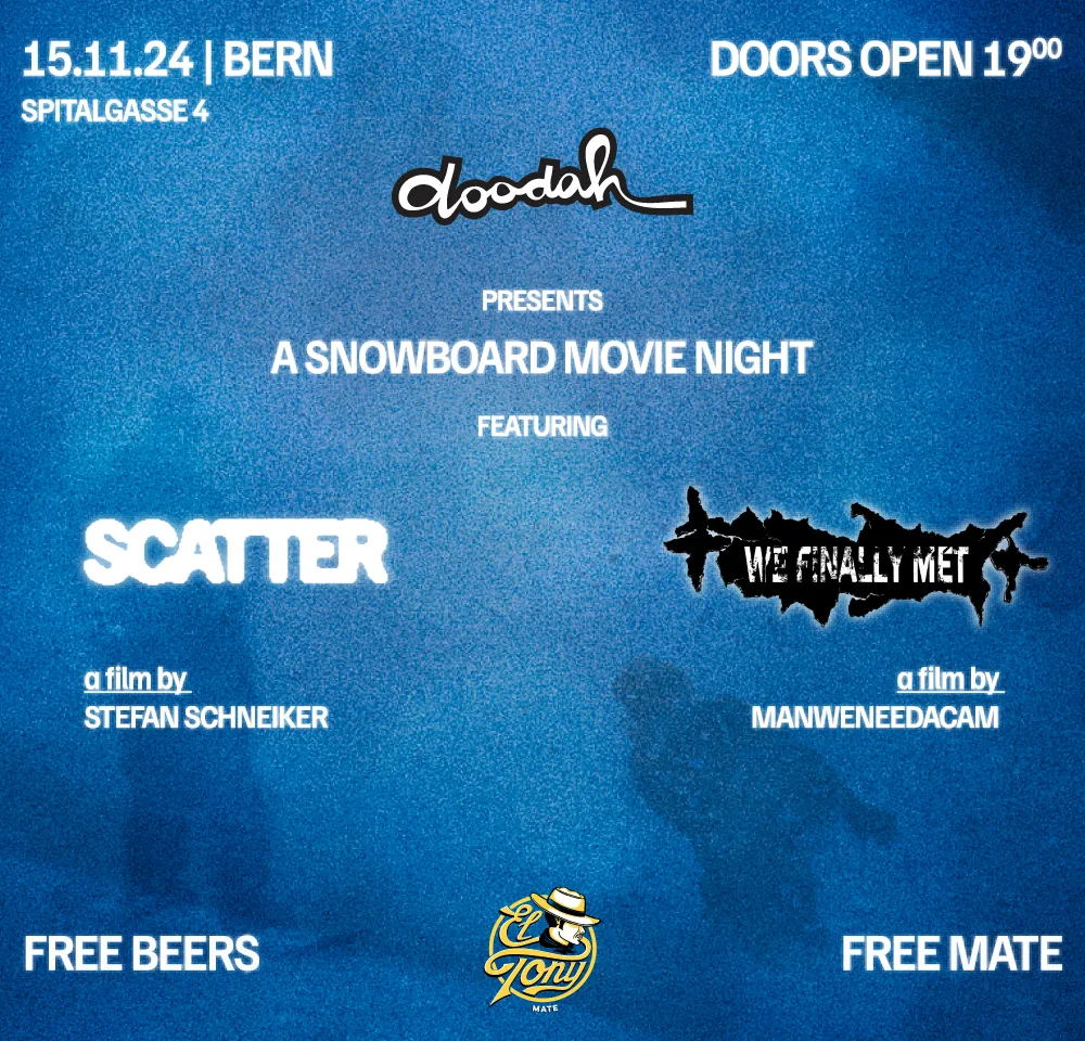 doodah bern presents a snowboard movie night