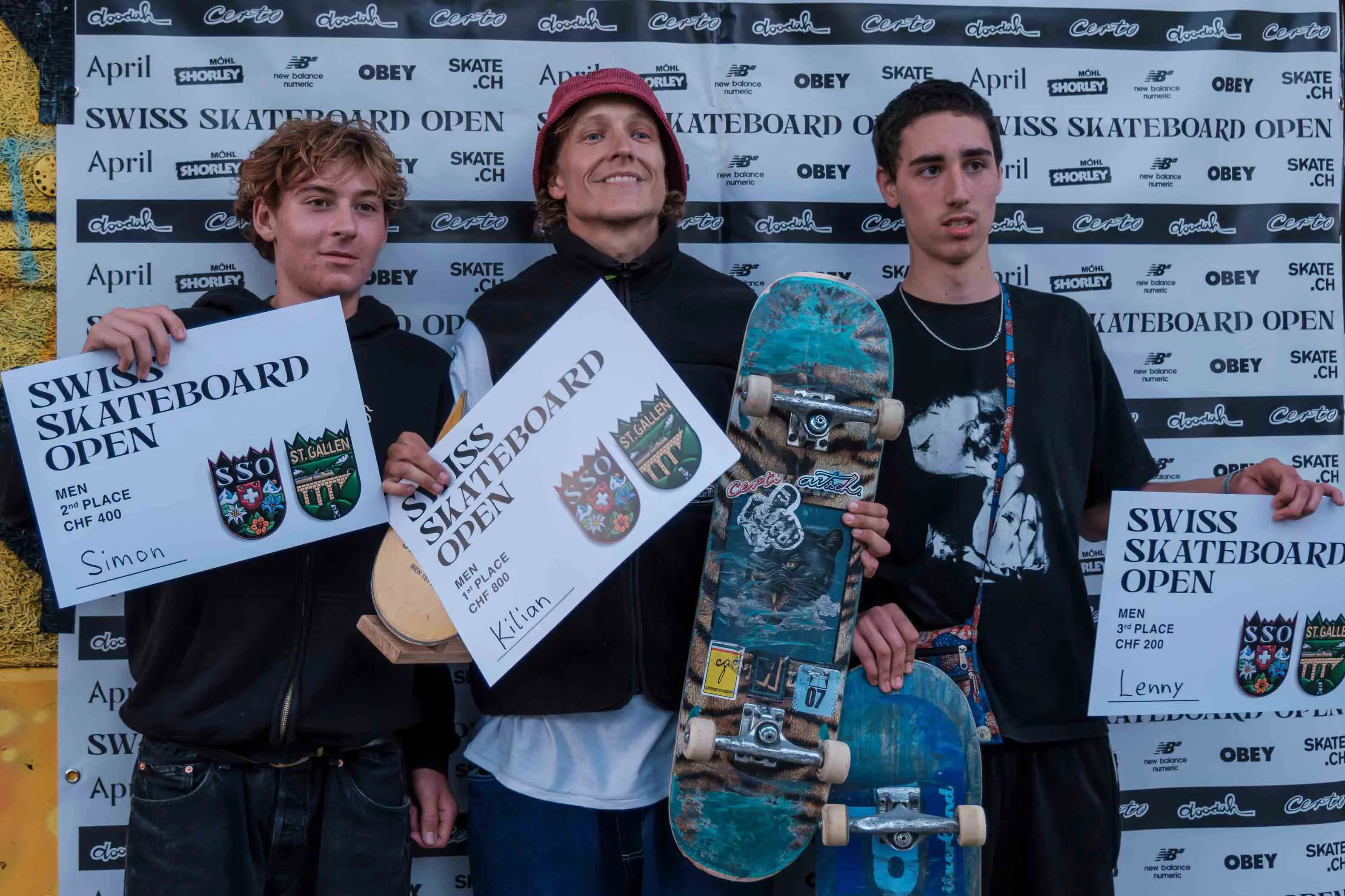 Swiss Skateboard Open St. Gallen 2025 Winners Men Elite