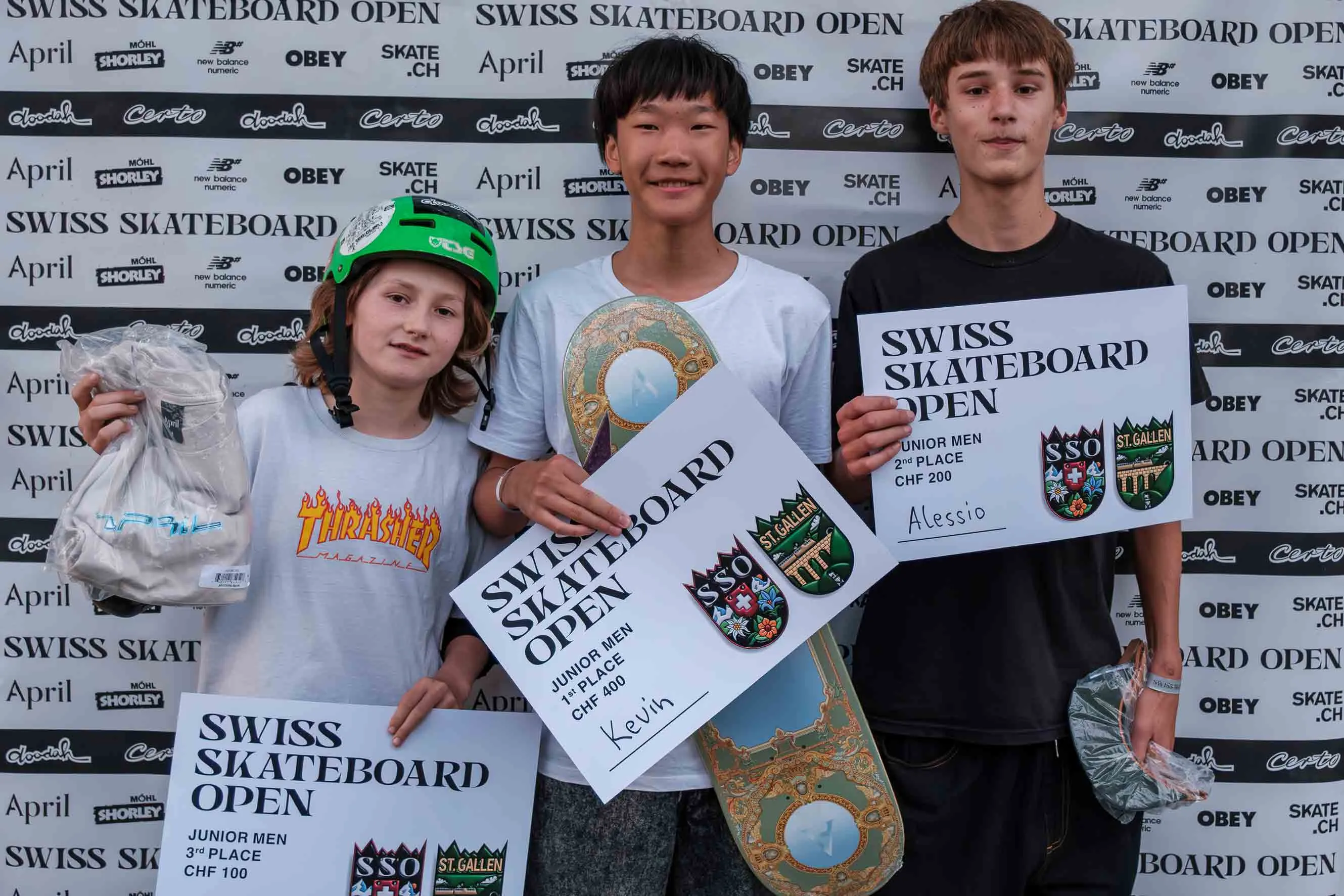 Swiss Skateboard Open St. Gallen 2025 Winners Men Junior