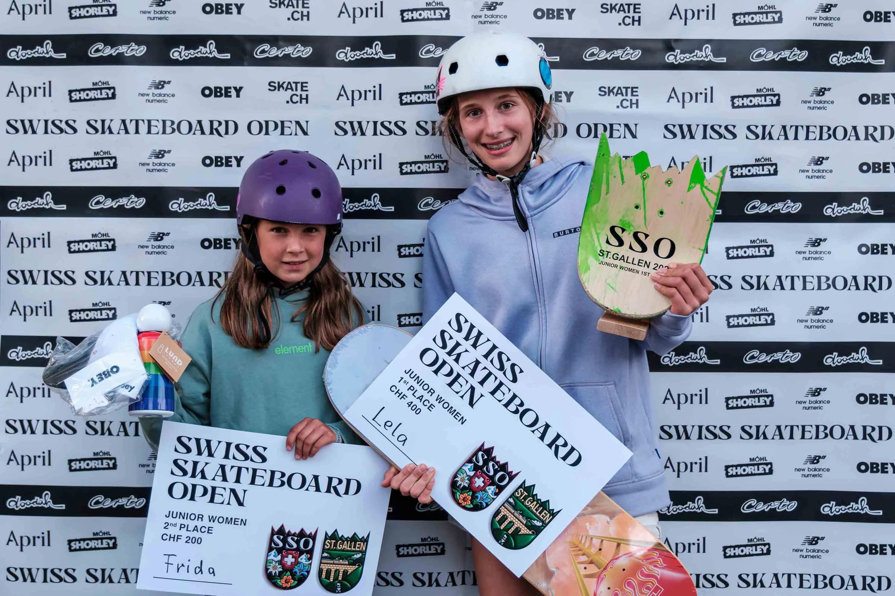 Swiss Skateboard Open St. Gallen 2025 Winners Women Junior