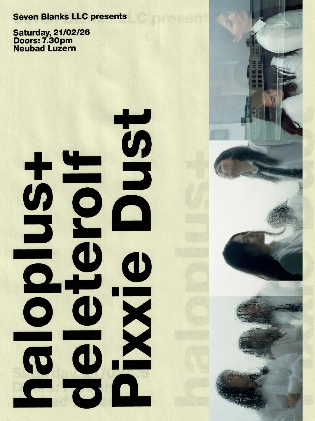 Seven Blanks LLC Ray Concert Night Neubad Luzern haloplus deleterolf pixxie dust