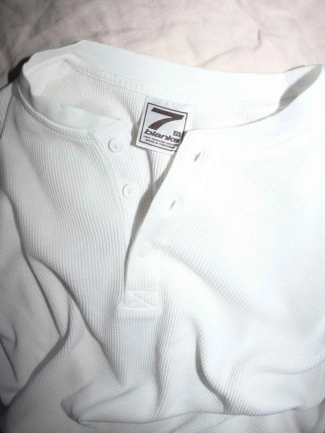 seven blanks llc henley waffle long sleeve
