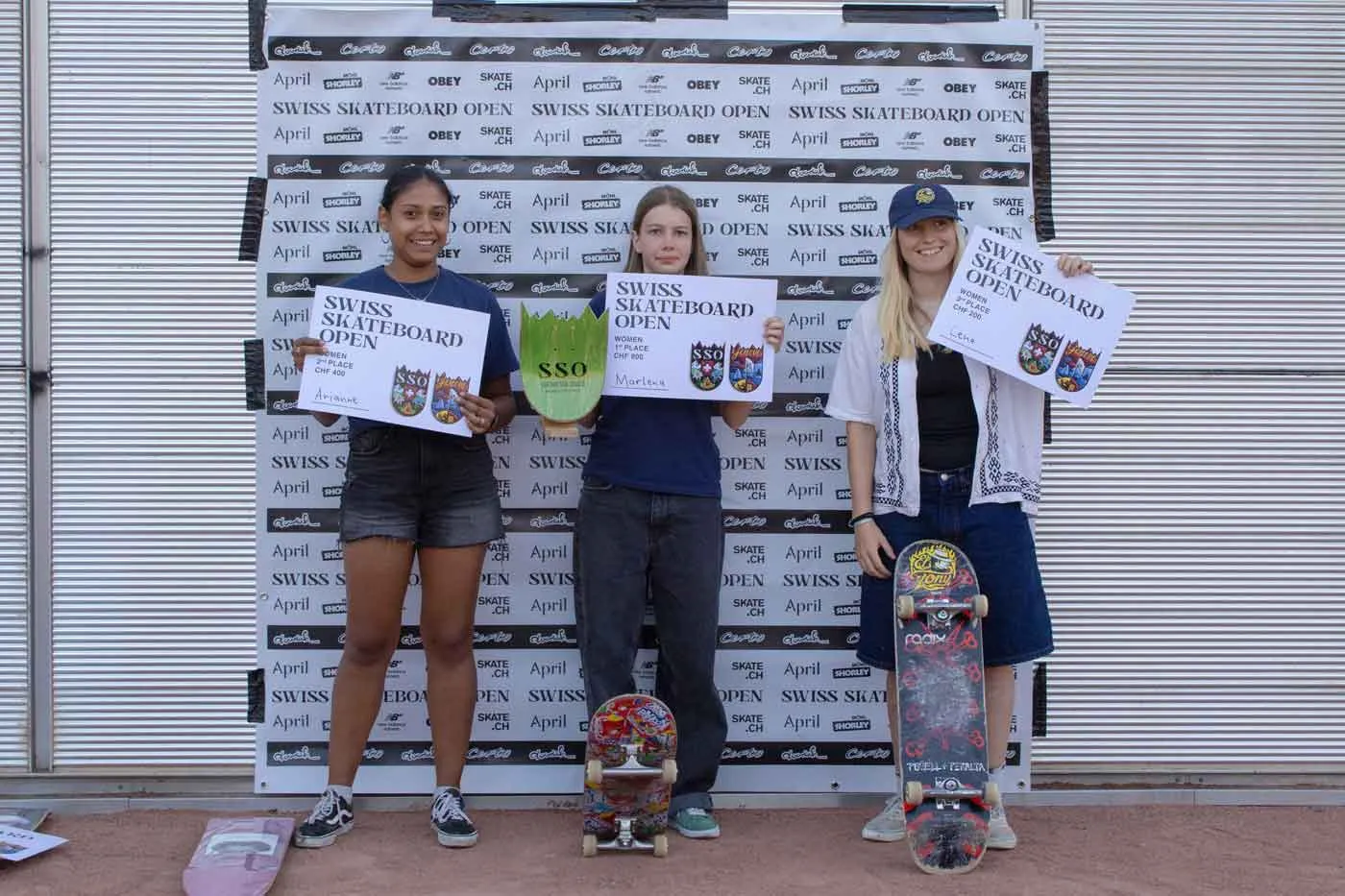 Swiss Skateboard Open Geneva 2025 Winners Women Elite