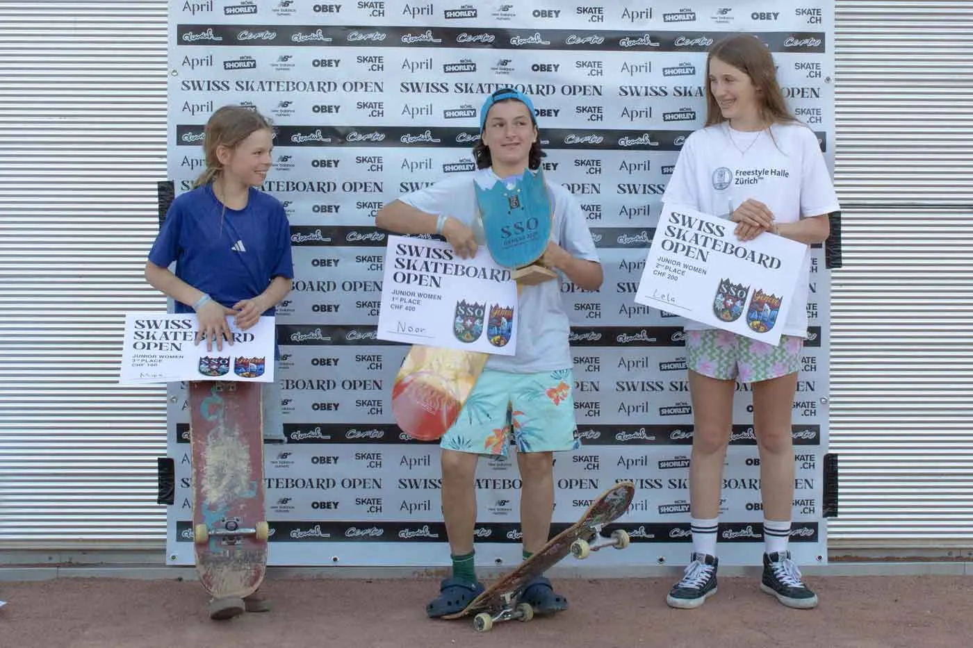 Swiss Skateboard Open Geneva 2025 Winners Women Junior